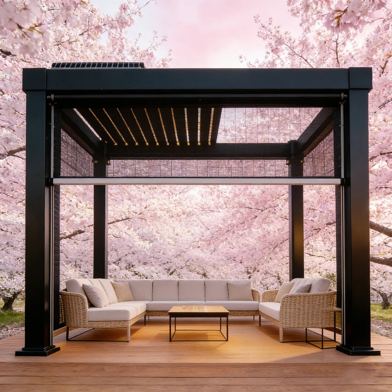 Bioclimatic Aluminum Pergola Waterproof Gazebo