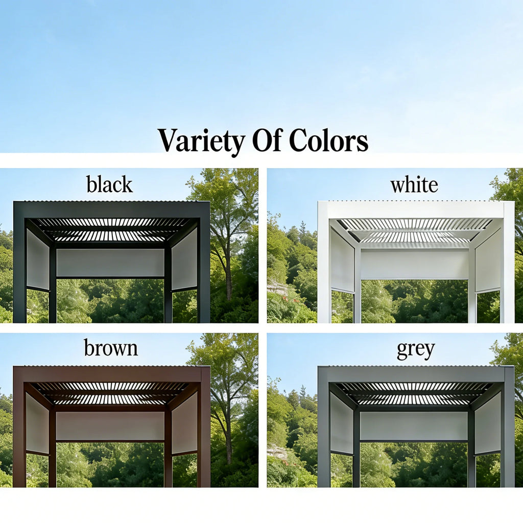 Bioclimatic Aluminum Pergola Waterproof Gazebo