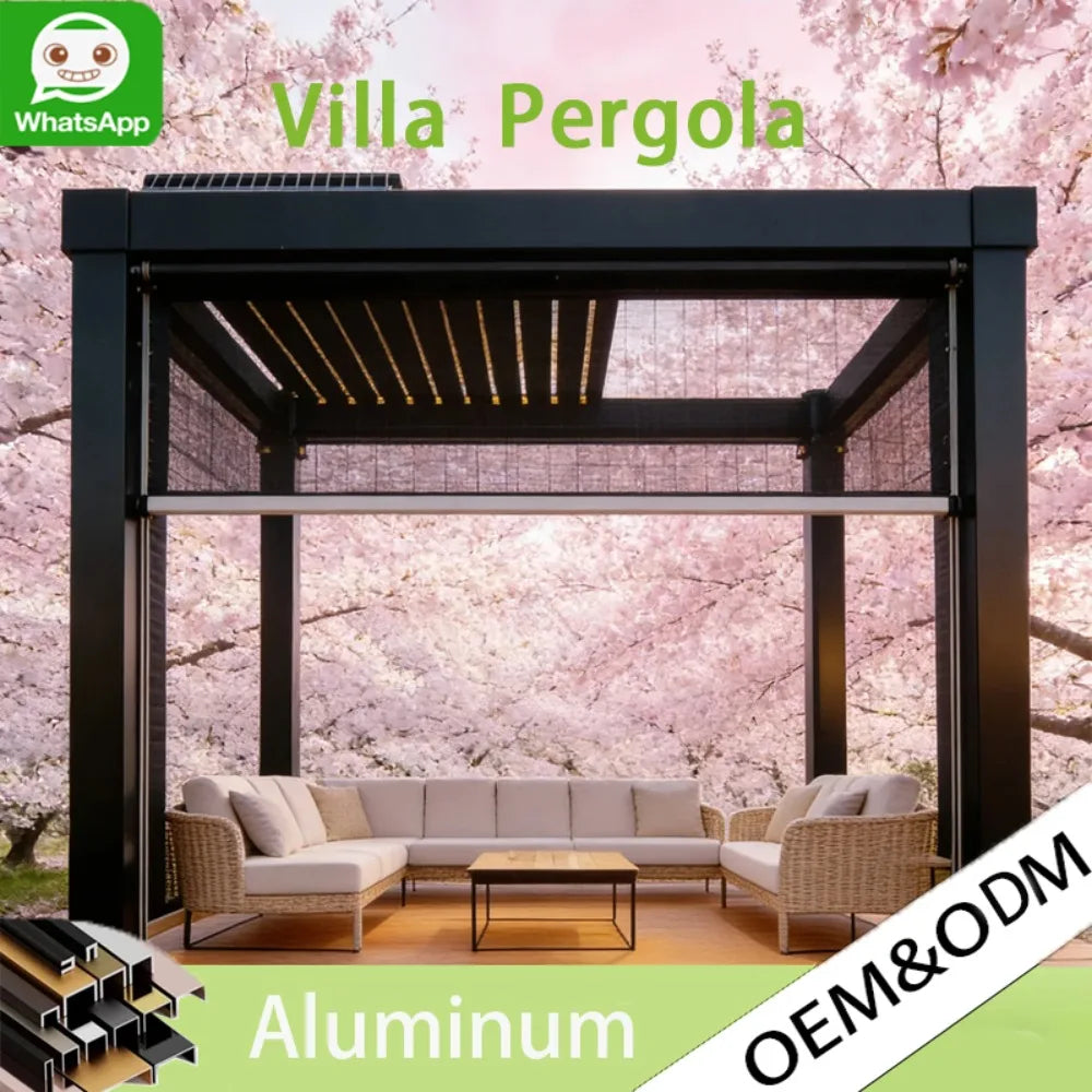 Electric Bioclimatic Aluminum Pergola