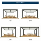 Motorized Aluminum Louvered Pergola