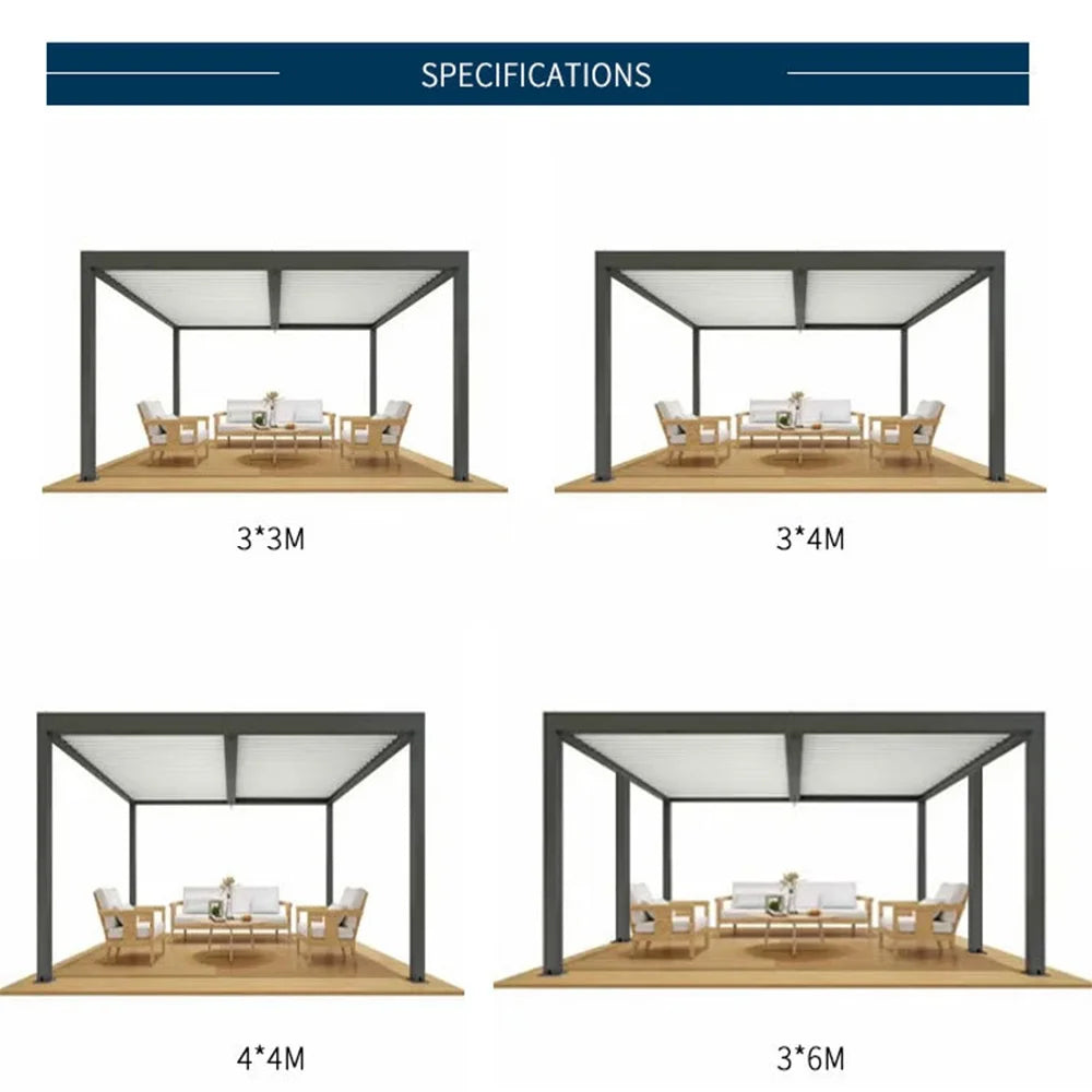 Motorized Aluminum Louvered Pergola