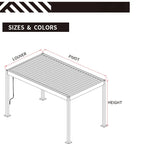 Motorized Aluminum Louvered Pergola