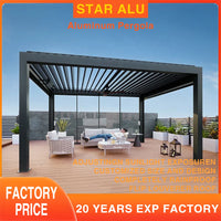 Motorized Aluminum Louvered Pergola