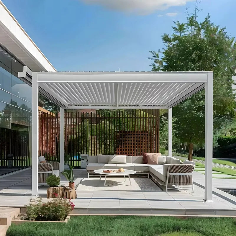 Modern Aluminum Pergola Hardtop Gazebo