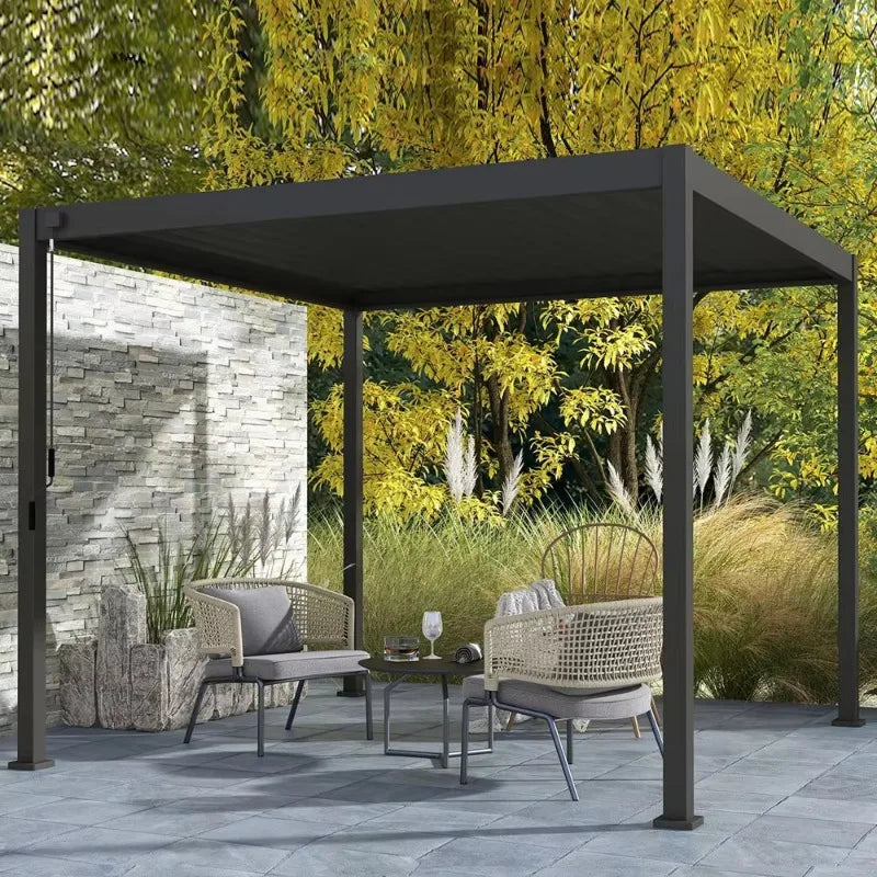 Modern Aluminum Pergola Hardtop Gazebo