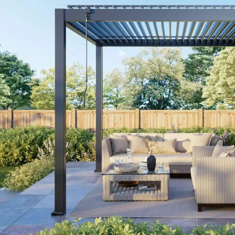 Modern Aluminum Pergola Hardtop Gazebo
