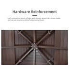 OneAlu Retractable Aluminum Patio Gazebo