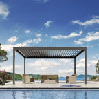 Louvered Aluminum Pergola Pool Shade