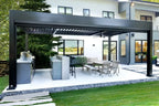 Louvered Aluminum Pergola Pool Shade