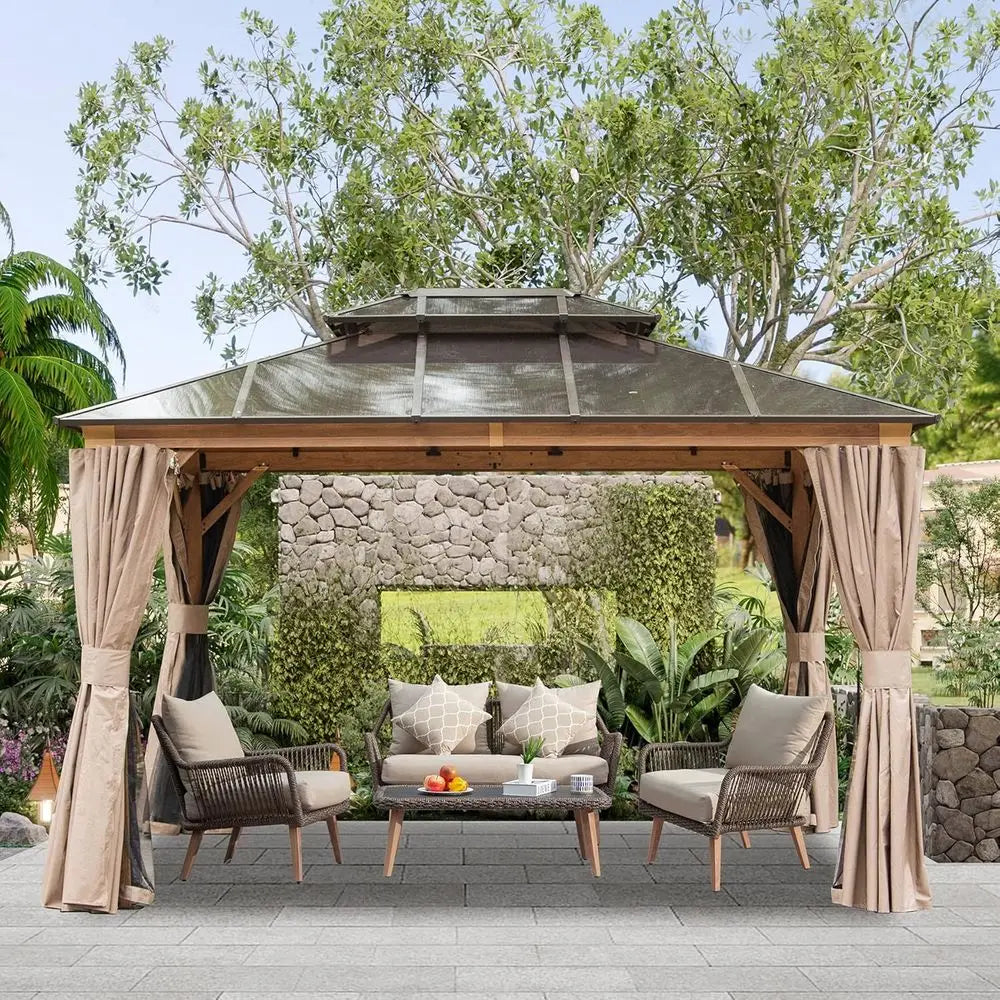 Domi Hardtop Gazebo Double Roof