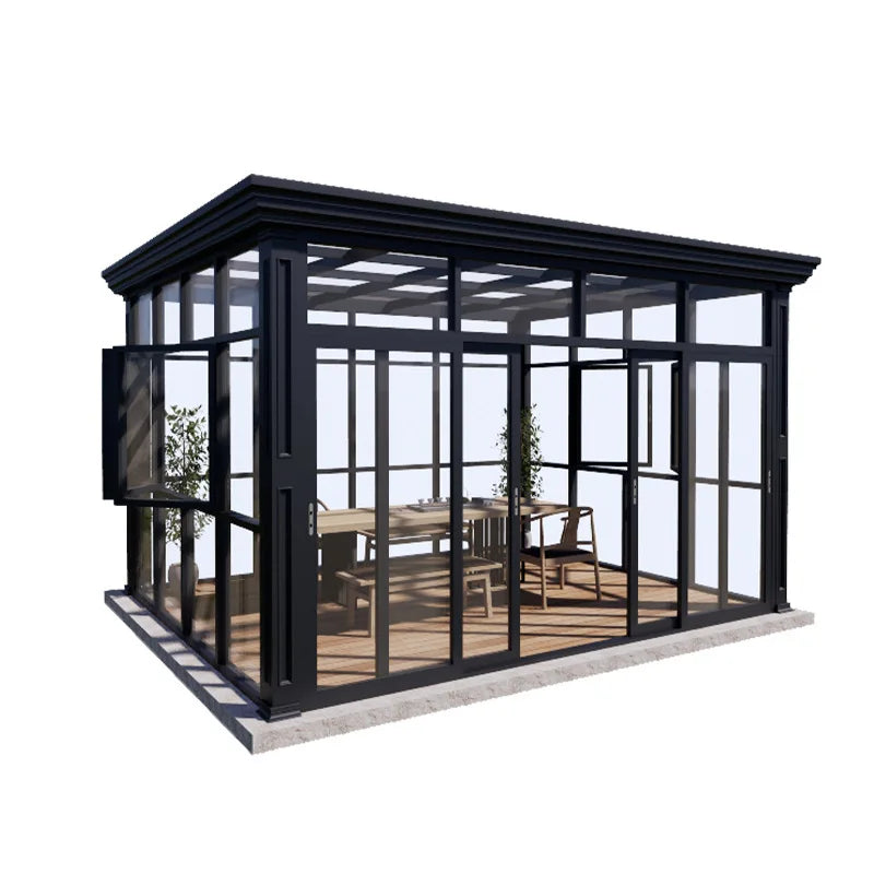 Aluminum Glass Triangle Sunroom Enclosure
