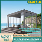 Motorized Louvered Roof Aluminum Gazebo