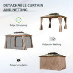 Domi Hardtop Gazebo Double Roof